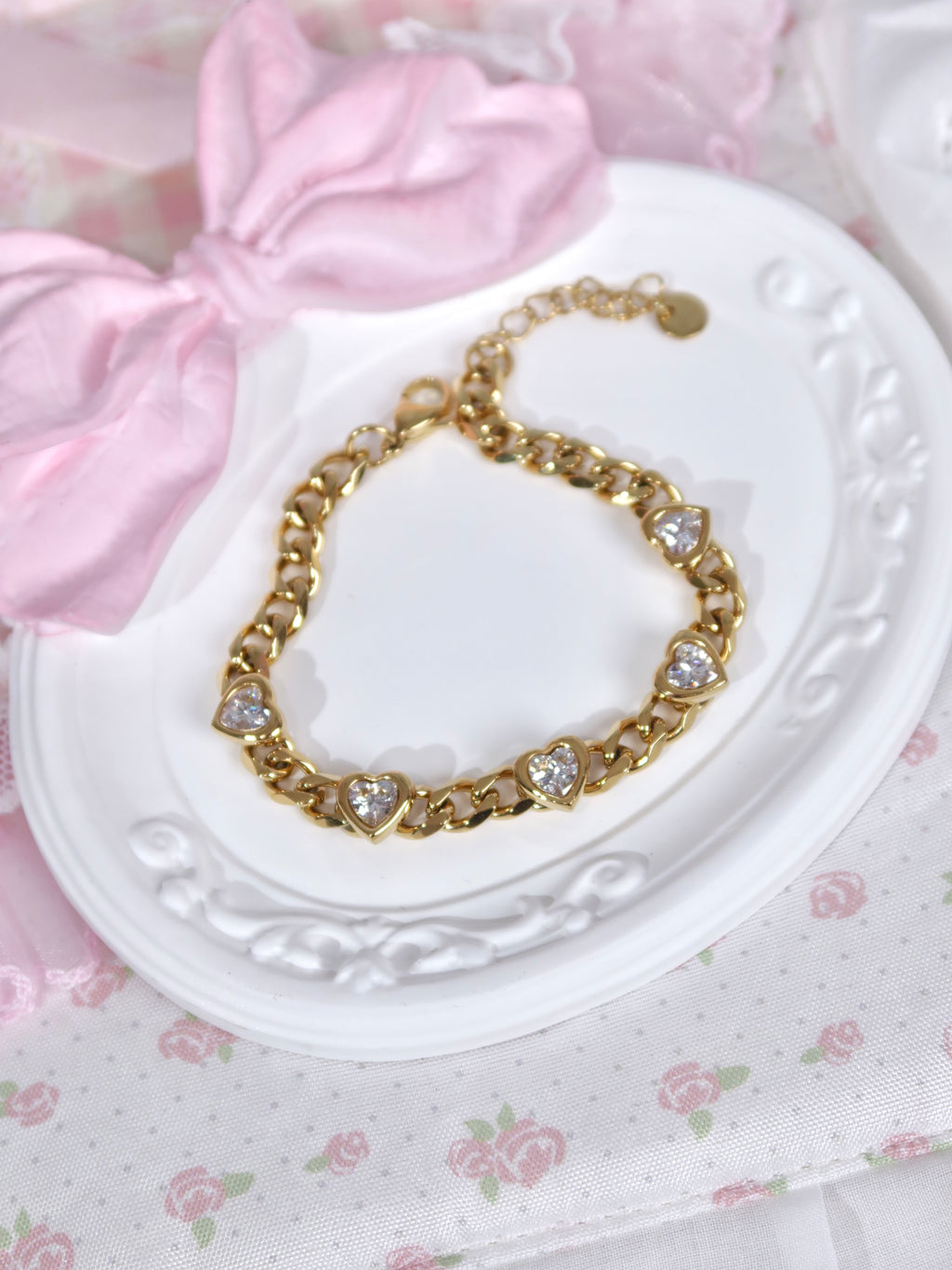Luxe Heart Zircon Bracelet