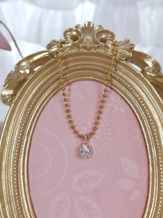 Teardrop Zircon Necklace
