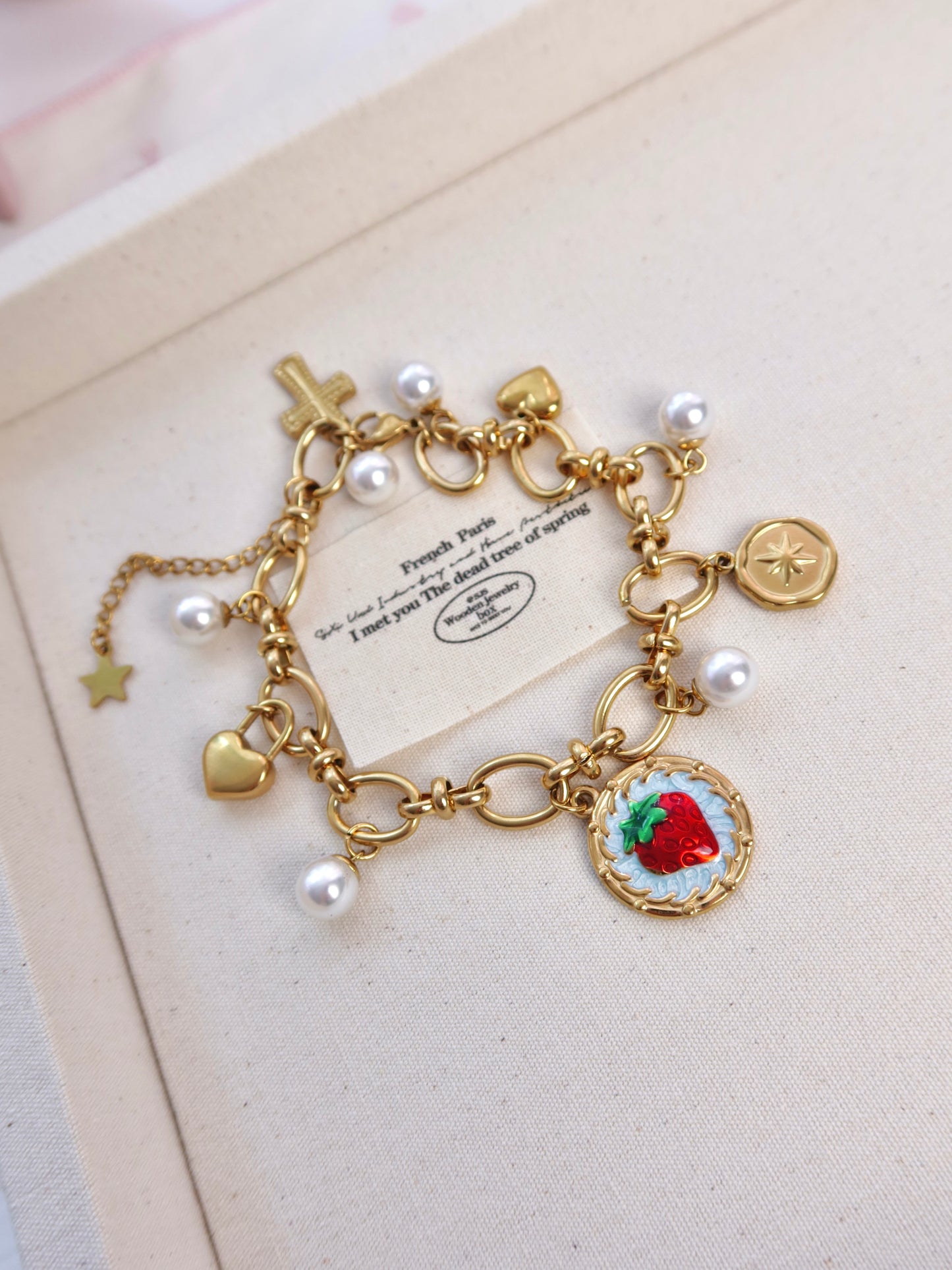 Strawberry Charm Bracelet