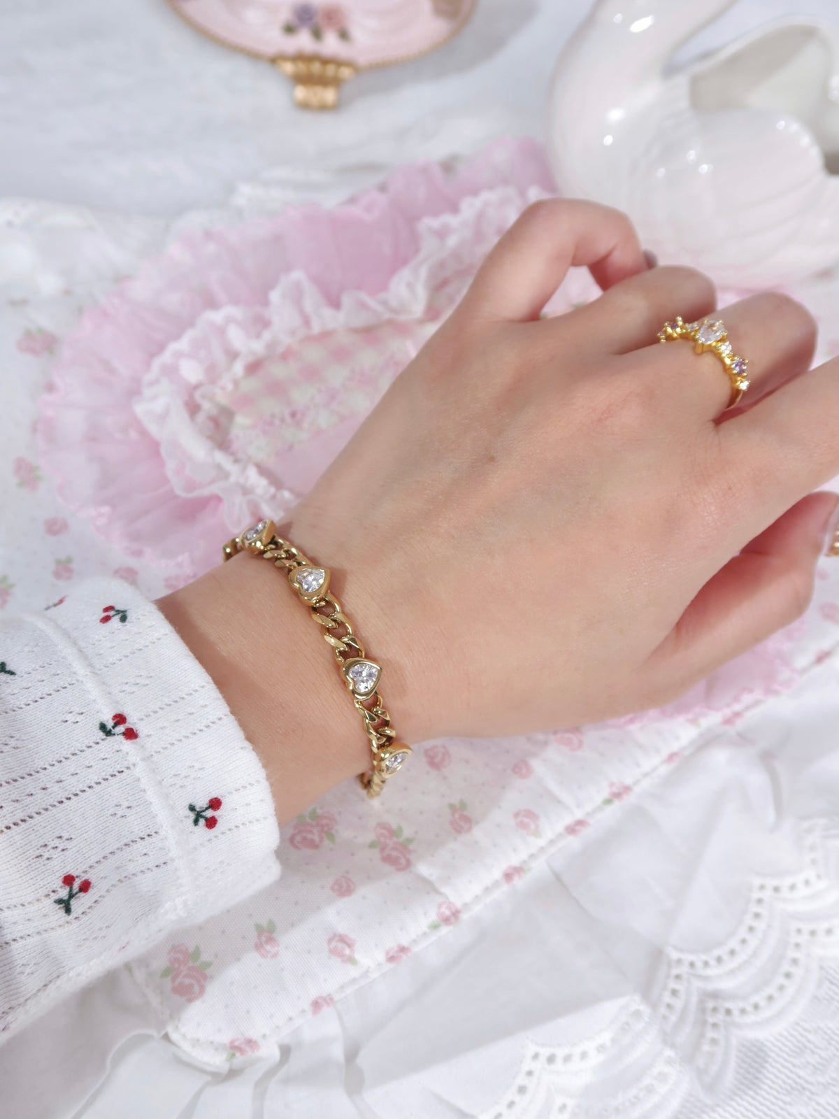 Luxe Heart Zircon Bracelet