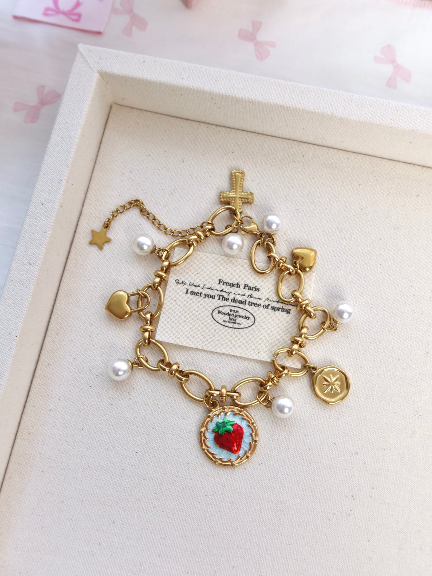 Strawberry Charm Bracelet