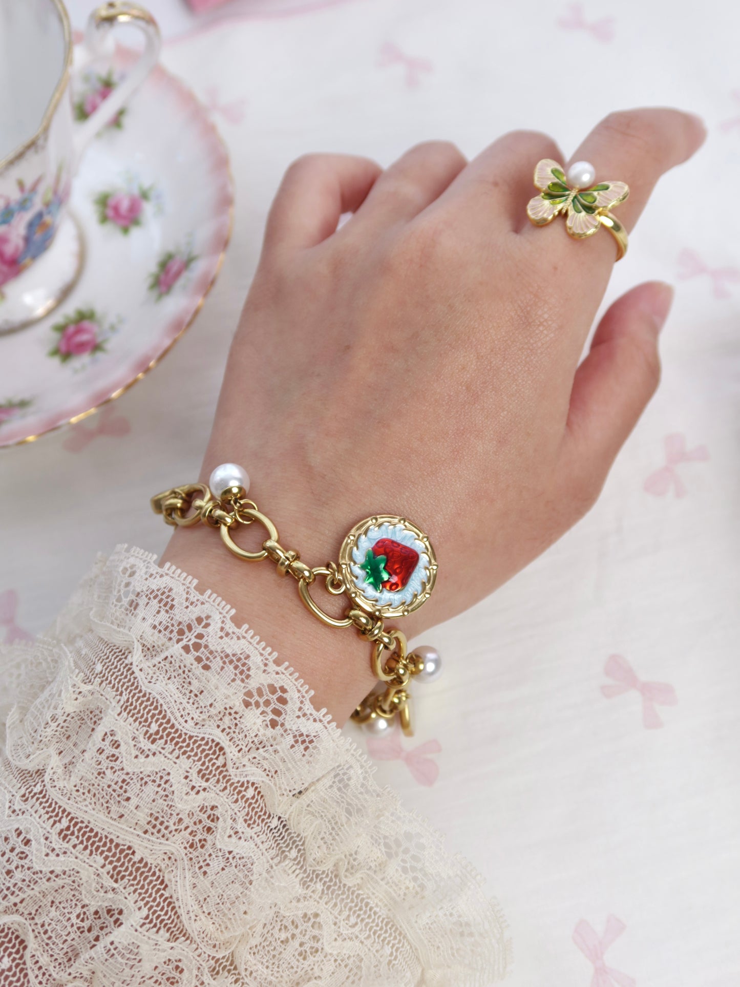Strawberry Charm Bracelet